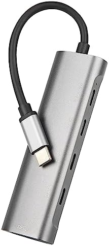 Macbook Şarj Uyumlu Type-C Destekli 60W Pd Tüm Bilgisayarlar İçin Şarj Uyumlu 5 in 1 Hub Dönüştürücü Çevirici Çoklayıcı USB Typec Girişli C268 - Görsel 3