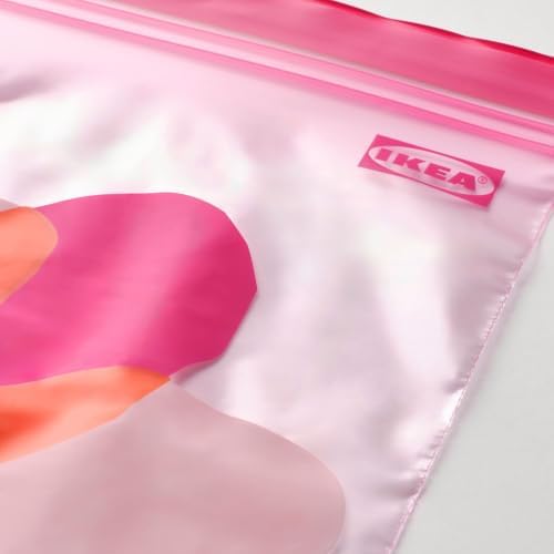 Alternative view of ISTAD kilitlenebilir buzdolabı poşeti, pembe-turuncu, 2,5 lt ve 1,2 lt, 50 adet