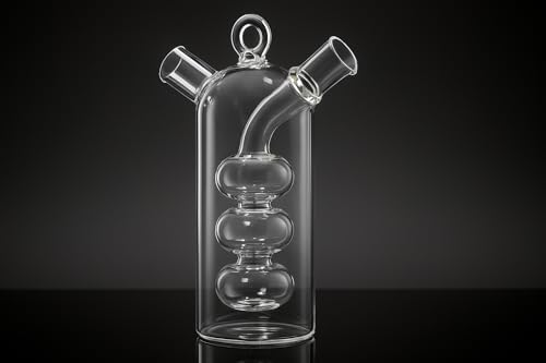Alternative view of Çift Hazneli Cam Premium Yağdanlık ve Sirkelik (Bombeli).434 ml Şık,Zarif Tasarım,Velor Home