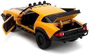 Jada Rise of The Beast 1:24 1977 Chevy Camaro Bumblebee & Badge Döküm Araba, Çocuklar ve Yetişkinler için Oyuncaklar - Görsel 3