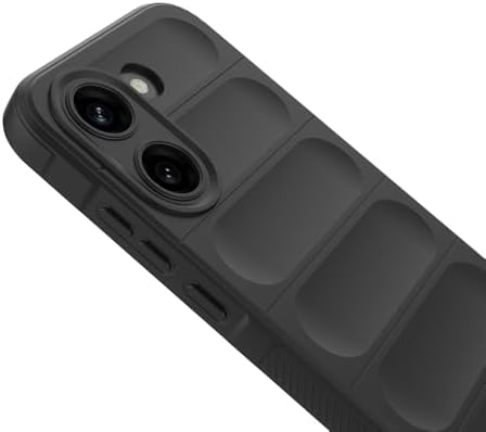 Xiaomi Poco X8 Pro ile Uyumlu Kılıf Silikon Yumuşak Kamera Lens Korumalı İçi Kadife Mat Renkli İnce Kapak Etnik Siyah - Görsel 3