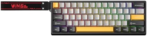 Aula Win60 He Max Manyetik Klavye Rapid Trigger Wing Chun Switch 8000Hz RGB TKL Hot Swap Oyuncu Klavyesi Sarı - Görsel 3