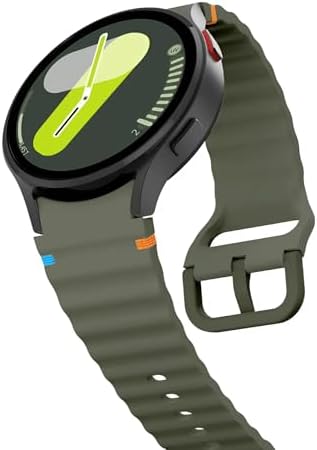 ile Uyumlu Galaxy Watch 4/5/6/7/FE/40/40/44 Classic Uyumlu 42/43/46/47mm Spor Silikon Kordon - Görsel 3