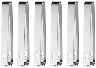 6 Adet Çelik 16,2 cm Buz Ve Şeker Maşası mt128by-6 - Görsel 3