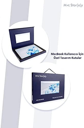 Alternative view of MacBook Air 13 inç Uyumlu Desenli Mat Sert Kapak Kılıf | A1932 A2179 A2337 M1 | Ultra İnce PC Hard Shell, Çizilme ve Darbe Koruma Mavi
