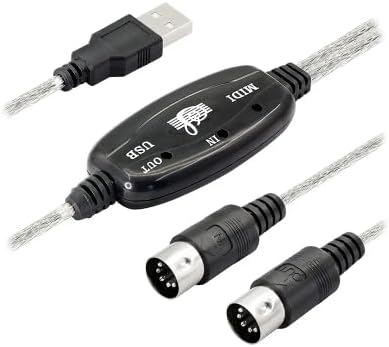 Usb midi kablo usb 2 x 5 pin midi kablo 5 pin midi kablo usb çevirici