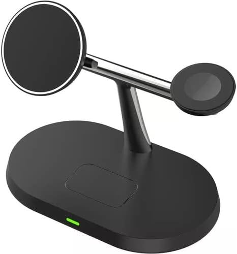 Alternative view of BW04 Apple Kablosuz Wireless Hızlı Şarj Standı Iwatch Airpods iPhone 11 11 Pro 12 12 Pro 13 13 Pro Xs Xr 8  Uyumlu-Siyah