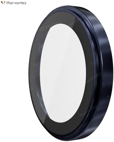 iPhone 15 Pro / 15 Pro Max ile Uyumlu Safir Kamera Lens Koruyucu - Alüminyum Çerçeveli, Hizalama Aparatlı, Su Geçirmez Glue Layer,%95+ Kristal Netlikte 9H Safir Cam - Mavi Titanyum - Görsel 3