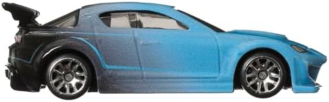 Mazda RX-8 araba - Fast and Frious kadınlar - model döküm ölçeği 1:64 - uzunluk 7 cm, HRW37, siyah gök mavisi - Görsel 2