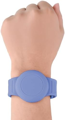 TagSafe Çocuk Bileklik Silikon AirTag Uyumlu Kılıf Saat Hafif Su Geçirmez (Mavi) - Görsel 3