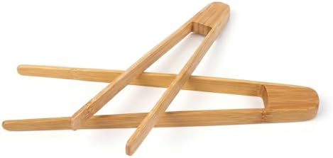 2'li Doğal Bambu Mutfak Maşası Seti (30 cm) - Güvenli Tost, Sunum ve Salata Maşası