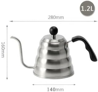 1,2 L Çelik Barista Filtre Kahve Demleme ibriği Drip Kettle cin372