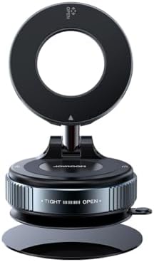 Alternative view of Magsafe Car Mount, Vacuum Car Phone Mount with Strong Magnet, 360° Metal Strut Suction Cup Phone Mount for iPhone 17 Pro Max/16 15 14 13 12 Series& Android Magsafe Case, Black Siyah Standart