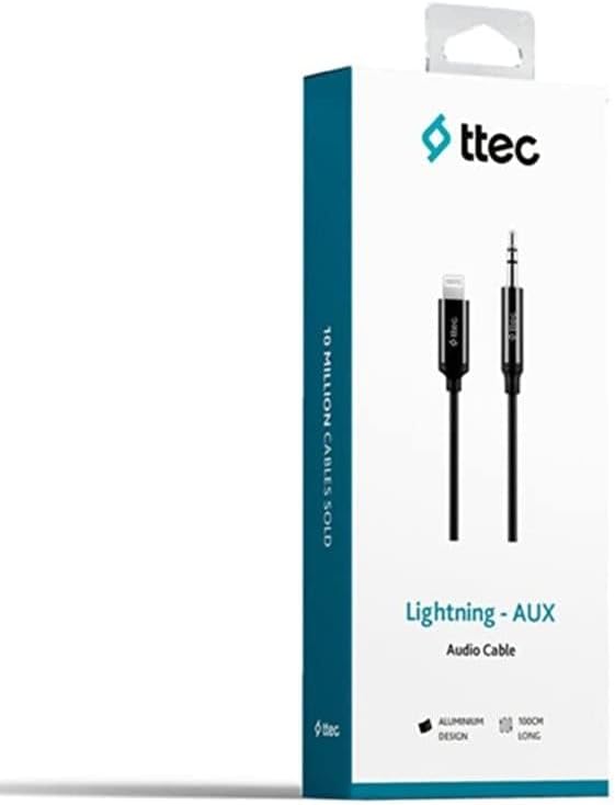 Aux to Lightning iPhone Ses Kablosu 100 cm, 1 metre Siyah 2 Yıl Garantili Yüksek Kalite - 2DK42S - Görsel 3