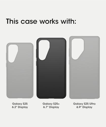 Galaxy S25+ Defender Serisi XT Şeffaf Mıknatıslı Kılıf - Koyu Taraf (Siyah)