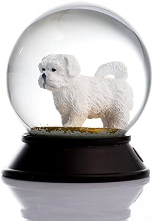 Alternative view of Cam Ve Reçine Altın Patiler Köpek Maltese Terrier Kar Küresi Hediye