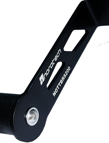 Noratech Moto Telefon Tutucu Standı ve GPS Navigasyon Braketi, BAJAJ RS 200 için Uyumlu, Siyah Metal, Vida Montajı, Evrensel Telefon Uyumluluğu - Görsel 2