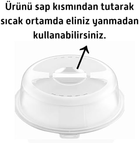 Mikrodalga Kapak Mikrodalga Fırın Kapağı Mikrodalga Gıda Koruma Kapağı - Görsel 3