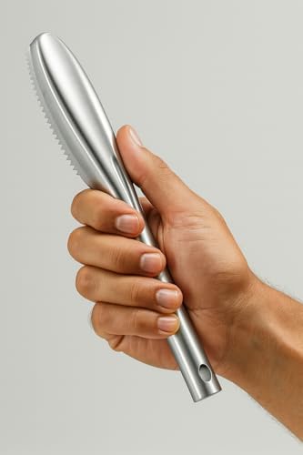 Balık Pul Soyacağı Metal Gövde Dişli Yapı Hızlı Pul Temizleme Aparatı Ergonomik Saplı Pratik Balık Temizleme Aracı Mutfak İçin Kolay Kullanım Pul Kazıyıcı Alet