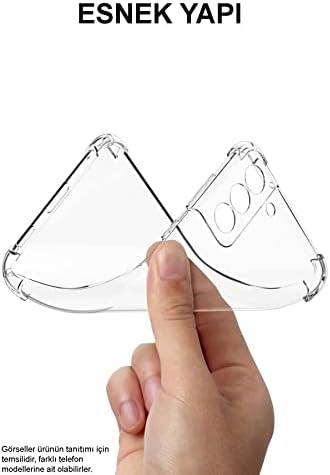 Xiaomi Mi 11 Lite ile uyumlu Kapak Köşe Korumalı AirBag Antishock Şeffaf Silikon Kılıf - Görsel 2