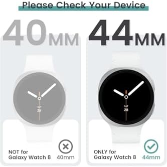 - ile uyumlu Galaxy Watch 8 44mm Kolay Uygulama Aparatlı Cam Ekran Koruyucu