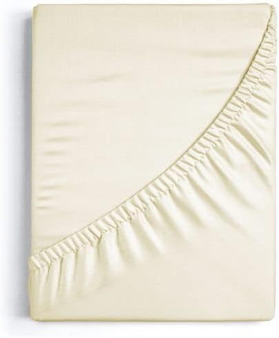 %100 Pamuklu Bebek Lastikli Çarşaf - Penye Kumaş - Park Yatak | 60X120 | 70X110 | 70X120 | 70X130 | 70X140 | Krem | Beyaz | Gri | Pembe | Mavi (Krem)