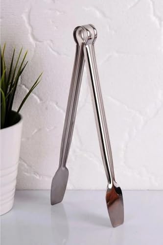 Alternative view of Profesyonel Mangal Maşası, Paslanmaz Çelik, Klasik Köfte ve Izgara için,Barbekü Maşa Paslanmaz Çelik Servis Maşası Cafe Restoran Restaraunt (28 CM)