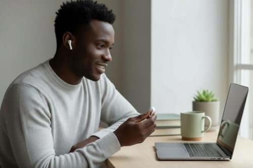 ANC ENC Kablosuz Bluetooth Kulaklık 5.4 Version Son Hız Bağlantı, Uzun Şarj Kapasitesi, Ses Asistanı, Beyaz 10 Metre çekiş mesafesi Pürüzsüz Ses kalitesi gürültü engelleme ve A Plus mikrofon