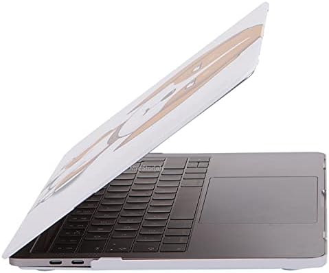 MacBook Air 13 Kılıf A1369 A1466 Uyumlu Köpek Desenli TPU İnce Hafif Darbe Emici Lazer UV Baskılı Sert Koruyucu Kapak Kahverengi
