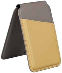 UNIQ LYDEN DS RFID ENGELLEME MANYETİK KART TUTUCU STANDI, KANARYA SARI/FLINT GRİ, Standlı Manyetik Kart Tutucu - Görsel 3