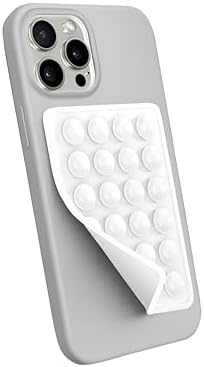 Telefon Arkasına Yapışan Silikon Vantuzlu Telefon Kılıfı Tutucu Araç Telefon Tutucu Ahtapot Vakumlu Telefon Tutucu (Beyaz (Yapışkanlı)) - Görsel 3