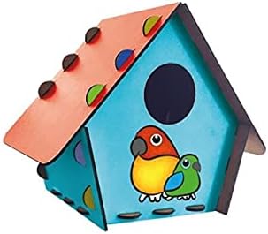 Redka Kumtoys Kuş Evi Ahşap Kuş Evi Ahşap Maket Boyama - Görsel 3