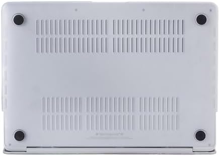 MacBook Air 13 inç Kılıf Touch ID Uyumlu M1/Intel Sert Kapak TPU Lazer Baskılı Mermer Desen İnce Hafif Koruma A2337 A2179 A1932 Açık Pembe - Görsel 3