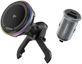 Xenon Smart Qi2 Kablosuz Araç Şarjı ve Tutucu | 15W Aktif Soğutma Fanı 48W Hızlı Şarj Adaptörü 360° X6416 - Görsel 2