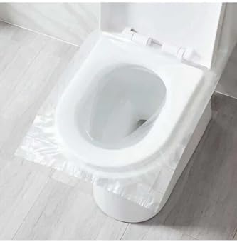 50 Adet Tek Kullanımlık Klozet Örtüsü Klozet Poşeti Klozet Kapak Örtüsü Dispenseri