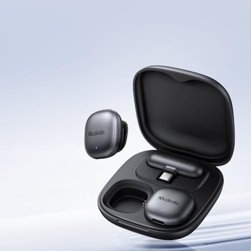 MP-5451 2.4GHz Type-C Alıcılı Kablosuz Yaka Mikrofonu Siyah - Görsel 3