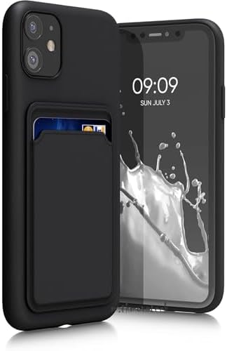 - iPhone 11 ile uyumlu İphone Kılıf Kamera Ve Köşe Korumalı Kartlıklı Cüzdanlı Yumuşak Renkli Silikon Kapak içi Kadife