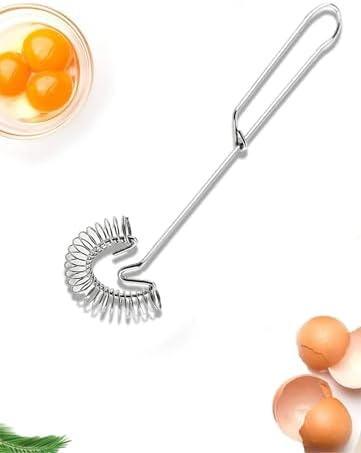 Yaylı Yumurta Çırpıcı Metal Mikser Krem ve Sos Karıştırıcı Pratik Mutfak Aparatı - Görsel 3