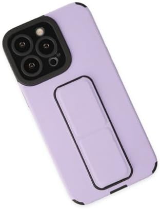 Alternative view of iPhone 14 Pro Max Uyumlu Mega Standlı Silikon Kılıf Lila – Entegre Standlı, Darbe Emici, Kamera & Ekran Korumalı, Yumuşak Esnek Telefon Kılıfı
