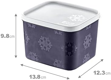 4'Lü Set No Frost Saklama Kabı Lacivert 1250 ML