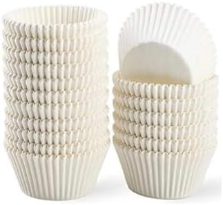 Takribi 100 Adet Büyük Boy Beyaz Muffin Kek Kalıbı 50x40 Mm, Cupcake Kağıdı, Brownie Kalıbı