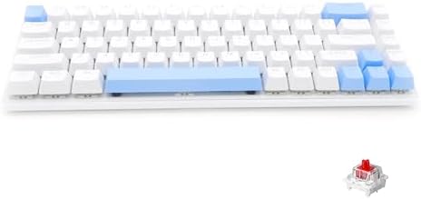 Spelt Skylion K68 68 Tuşlu Aydınlatmalı Drinkey Red Kırmızı Switch Mekanik Kompakt 65% Klavye Beyaz - Görsel 3