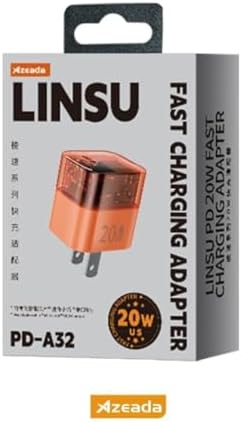 Azeada LINSU 20W Type-C Hızlı Şarj Adaptörü Turuncu PD-A31 (20w Tek Giriş, Şarj Başlık) - Görsel 3