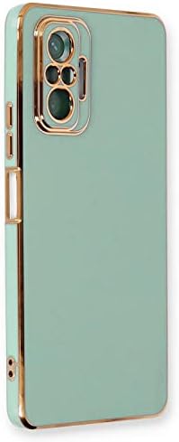 Xiaomi Redmi Note 10 Pro için Kılıf Olive Plated Yeşil [Redmi Note 10 Pro ile Uyumlu Kılıf - Yeşil]