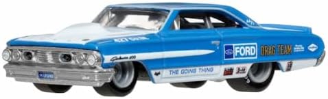 1:64 Premium Car Culture 2'li Paket FORD CUSTOM 64 GALIXIE 500-67 FORD ANGLIA RACER HBL96 - JHW50 - Görsel 3