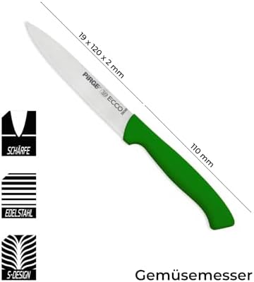 Ecco Sebze Bıçağı Sivri 12 cm (Yeşil)