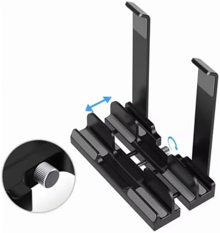 Alternative view of McStorey Laptop Stand Dikey ve Eğimli 3 Slotlu Ayarlanabilir Masaüstü Organizer Telefon Tablet Uyumlu Kaymaz Silikon Pedli Ergonomik Masa Düzenleyici PVC TPU Alaşım Siyah