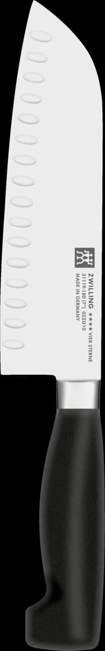 Four Starsantoku Bıçağı, 18 cm, Oluklu Kenar - Görsel 3