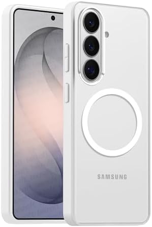 Galaxy S26 için Matt Flex Serisi Magsafe ile Uyumlu Yükseltilmiş Lens Çerçeveli Ultra Güçlü Darbeye Dayanıklı Yumuşak Silikon Kılıf (Beyaz, Galaxy S26) - Görsel 2