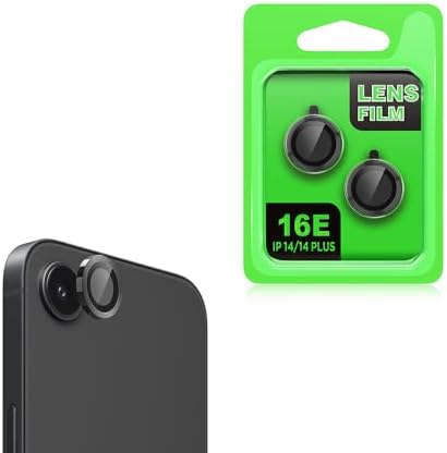 Apple ile uyumlu iPhone 16E CL-07 Kamera Lens Koruyucu Siyah